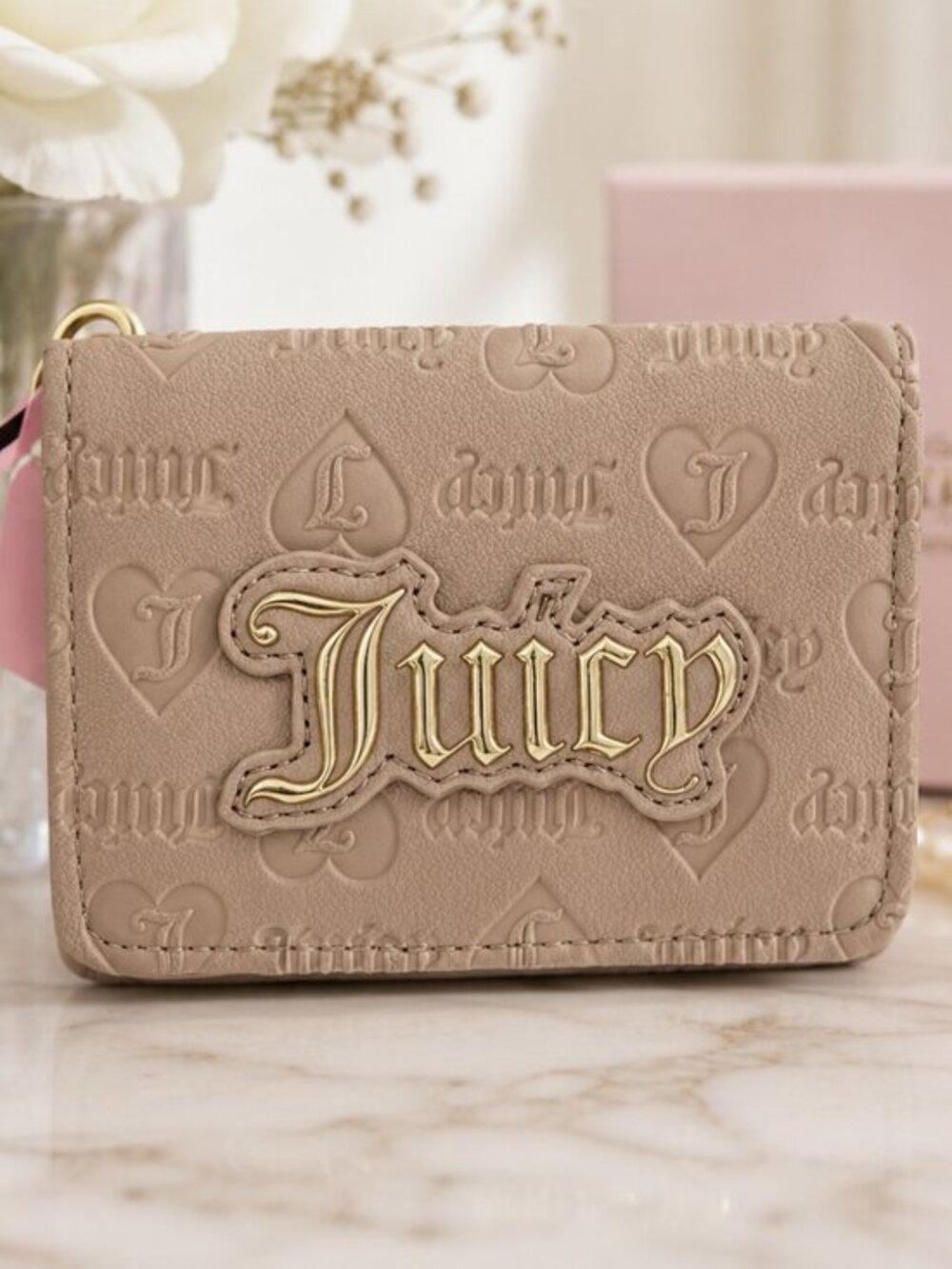 Juicy Couture Upgrade U Café Card Case ID Holder Key Fob NWT